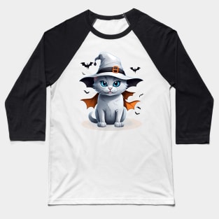 Halloween cute cat Baseball T-Shirt